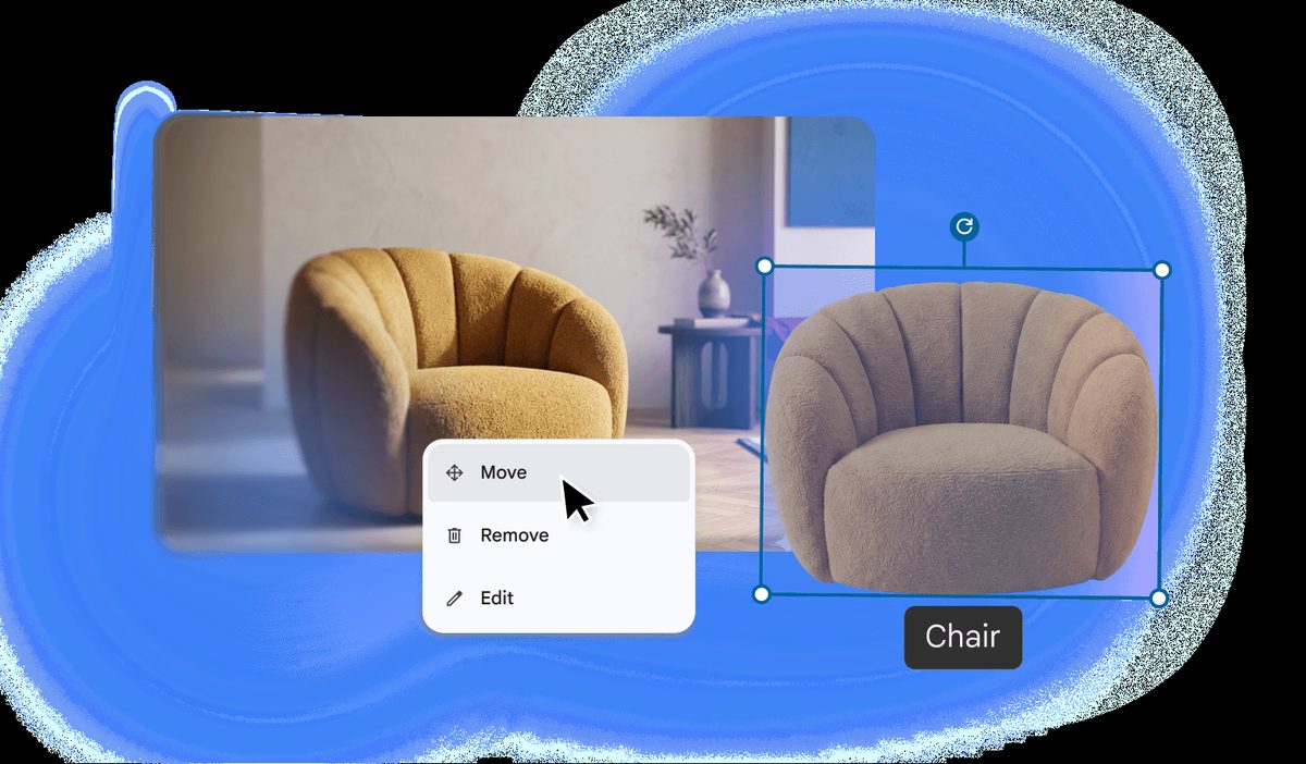 Object selecteren en bewerken in Google Pics