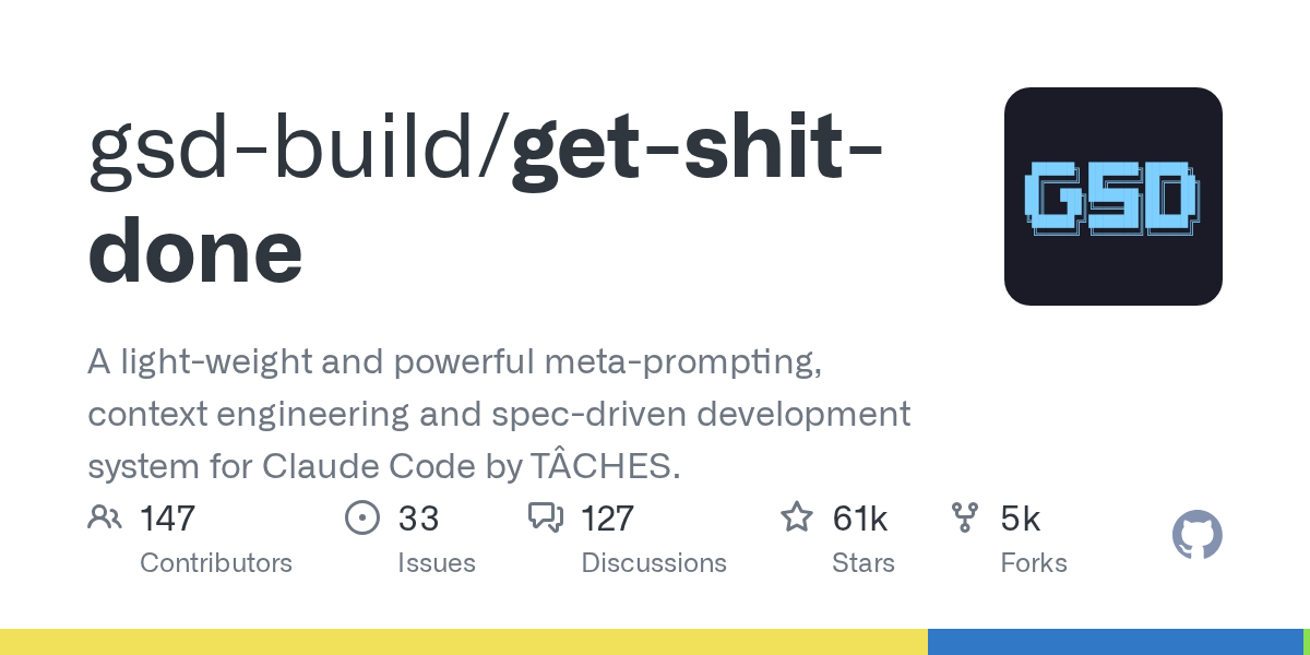 gsd-build/get-shit-done op GitHub
